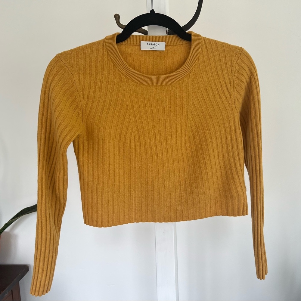 Babaton size med Nathaniel cropped sweater long sleeve